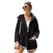Hooded fur coat long top - Magellan Fashion Shop