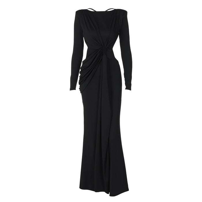 Sexy Backless Hollow-out Slim-fit Long Sleeve Dress