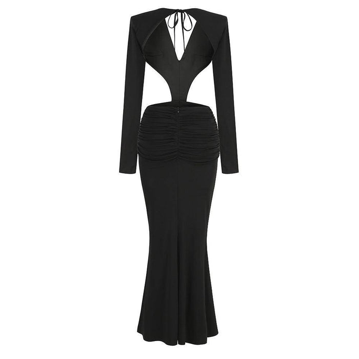 Sexy V-neck Backless Long Dress Long - Magellan Fashion Shop
