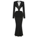 Sexy V-neck Backless Long Dress Long - Magellan Fashion Shop