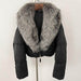 Fox Fur Collar Thick Short Down Jacket Coat - Magellan Fashion Shop