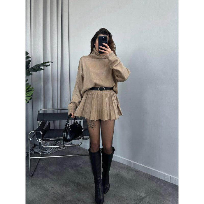 Women's All-matching Sweater Short Skirt Two-piece Suit - Magellan Fashion Shop