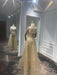 Golden Neck Hanging Light Luxury Evening Dress - Magellan Fashion Shop