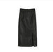 High Waist All-match Slit Mid-length Skirt - Magellan Fashion Shop