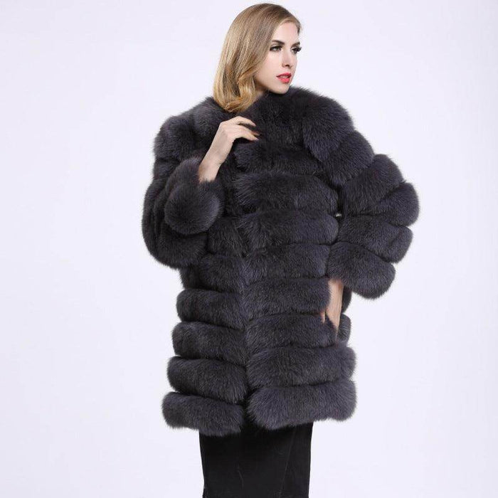 Ladies Luxury Long Fur Coat - Magellan Fashion Shop