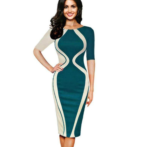 Women summer Work Office Bodycon Sheath Pencil Dress - Magellan Fashion Shop