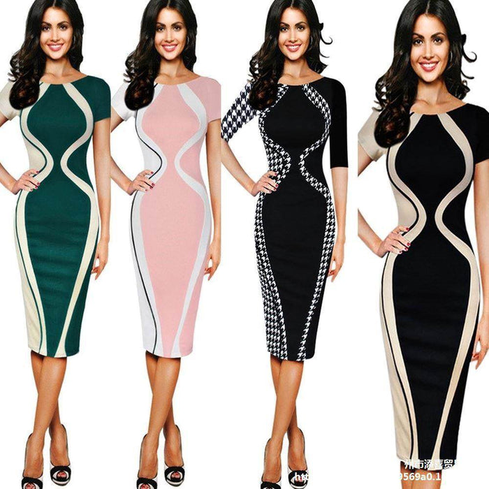 Women summer Work Office Bodycon Sheath Pencil Dress - Magellan Fashion Shop