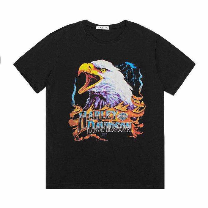 European And American High Street Style Rock Metal Eagle Print T-shirt - Magellan Fashion Shop
