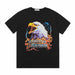 European And American High Street Style Rock Metal Eagle Print T-shirt - Magellan Fashion Shop
