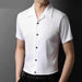 Cuban Collar Shirt Men Summer - Magellan Fashion Shop