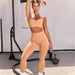 New Shark Knitted Two-Piece Suit Women Yoga Clothing Sports Pants Bra Fitness Clothes - Magellan Fashion Shop