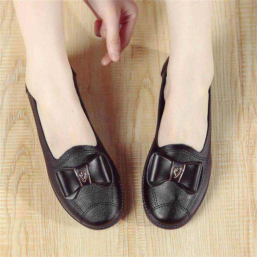 Peas Shoes Women Fashion Flat Soft Leather Grandma Shoes Women - Magellan Fashion Shop