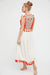 Bohemian Embroidered Floral Fringe Sleeveless Vest Dress - Magellan Fashion Shop