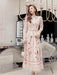 Temperament Skirt Heavy Embroidered Thin Dress - Magellan Fashion Shop