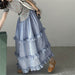 Plaid Elastic Waist Ruffled Tiered Skirt Long Dress For Women - Magellan Fashion Shop