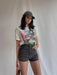 Washed Cotton Loose T-shirt Punk Rock Top - Magellan Fashion Shop