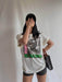 Washed Cotton Loose T-shirt Punk Rock Top - Magellan Fashion Shop