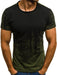 E-BAIHUI Men Fitness Compression T-Shirt Casual Cotton Black And Red Gradient High Quality Slim Shirt Men Fashion Tee Tops CG002 - Magellan Fashion Shop