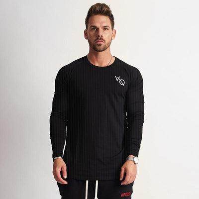 Doctor Muscle Spring Fitness Long Sleeve Men''s Sports Bottom Shirt Training Tight Clothes Brothers Stretch Running Top Tide - Magellan Fashion Shop