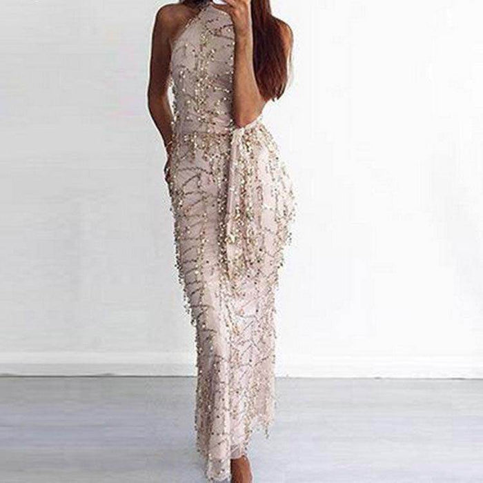 Long fringed sequin dress - Magellan Fashion Shop