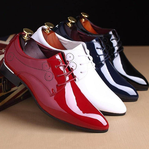 Men Leather Shoes Men Business Casual Dress Shoes - Magellan Fashion Shop