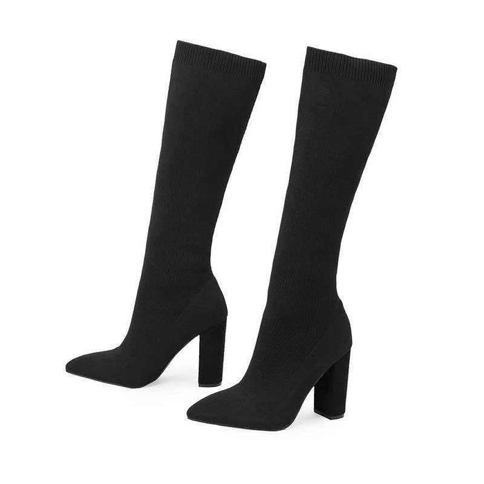 Thick High-heeled Thigh Boot Women - Magellan Fashion Shop
