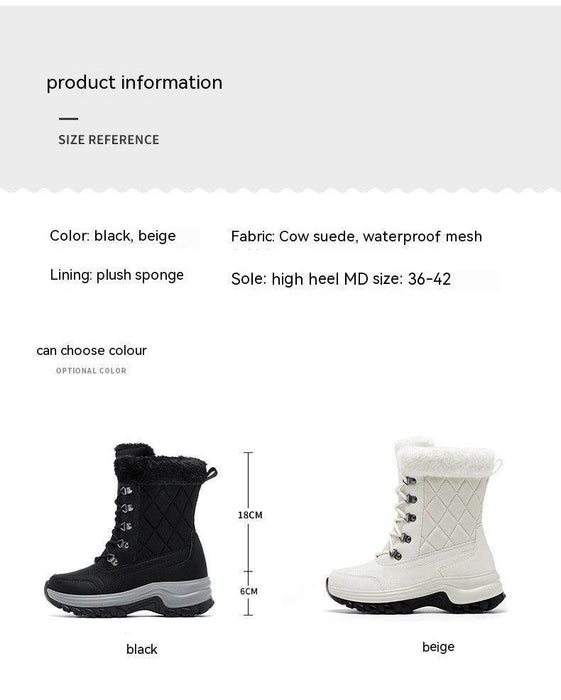 Warm Fleece-lined Thick And Comfortable Snow Boots - Magellan Fashion Shop
