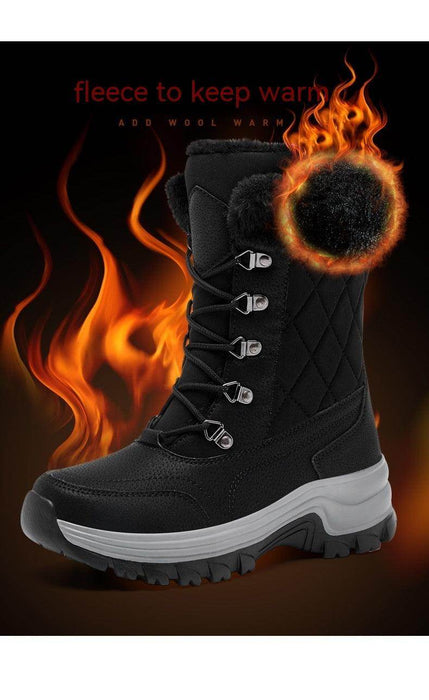 Warm Fleece-lined Thick And Comfortable Snow Boots - Magellan Fashion Shop