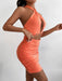 Summer Women's Sexy Cutout Backless Sheath Dress - Magellan Fashion Shop