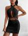 Summer Women's Sexy Cutout Backless Sheath Dress - Magellan Fashion Shop