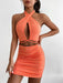 Summer Women's Sexy Cutout Backless Sheath Dress - Magellan Fashion Shop