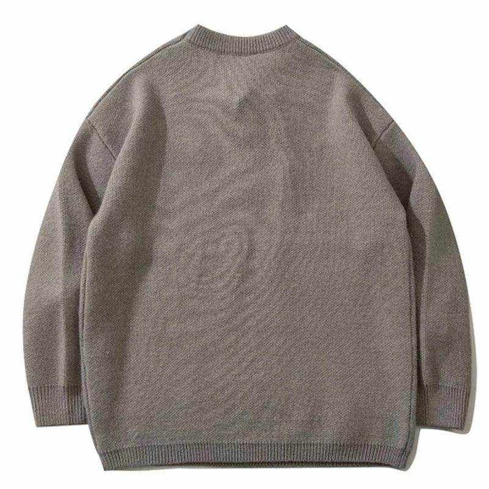 Graffiti Knitted Sweaters Men Hip Hop Print Setwear Jumper - Magellan Fashion Shop