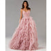 Evening Gown Prom Irregular Spaghetti-strap Mesh Long Dress - Magellan Fashion Shop
