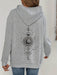 Moon Print Casual Hooded Sweatshirt - Magellan Fashion Shop