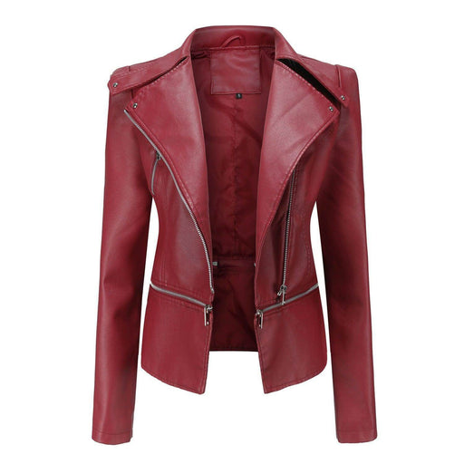 Motorcycle Leather Jacket - Magellan Fashion Shop