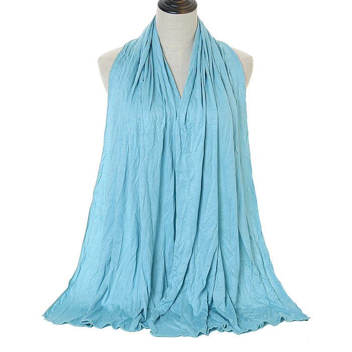Solid Color Cotton Warm Shawl