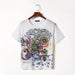 Punk Rock Sunflower Eyes Fashion Vintage Letter Print T-shirt - Magellan Fashion Shop