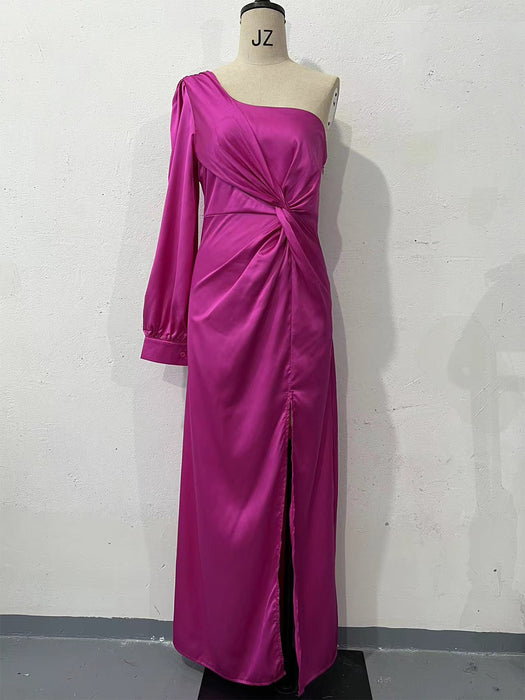 Women's One-shoulder Split Dress - Magellan Fashion Shop