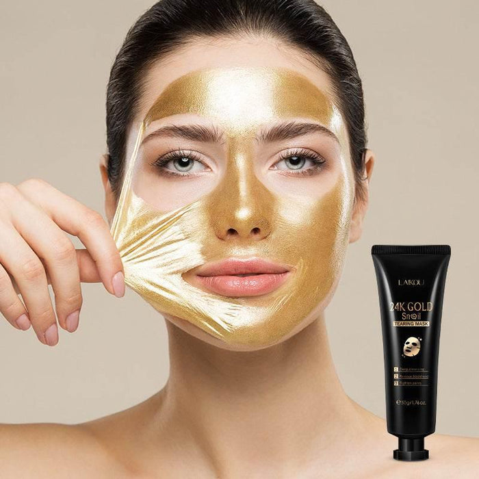 Gold Foil Snail Tear-Off Mask Hydrating - Magellan Fashion Shop
