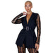 sleeved Top Bell-bottom Pants Suit Women Including Belt - Magellan Fashion Shop