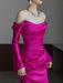 Evening Light Luxury High-grade Bridal Gown Wedding Off-shoulder Toast Dress - Magellan Fashion Shop