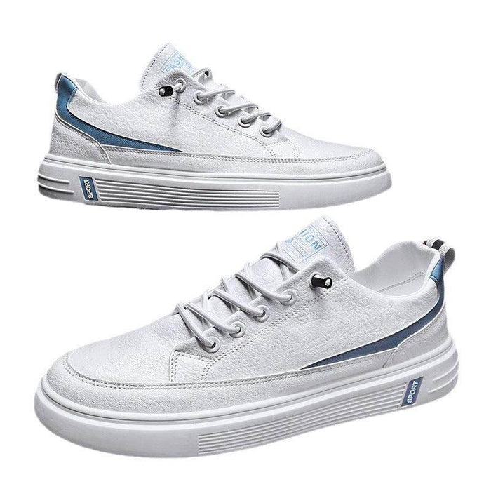 Men's Spring And Autumn Leather Sneakers - Magellan Fashion Shop