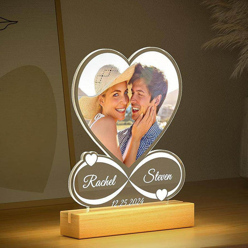Valentine's Day Night Light Acrylic Color Printing Photo Personalized Ornament - Magellan Fashion Shop
