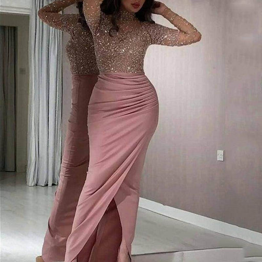 Golden bag hip ball gown dress - Magellan Fashion Shop