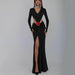 Sexy V-neck Backless Long Dress Long - Magellan Fashion Shop