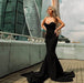 Long Evening Dress Off-the-shoulder Elegant Dress Party - Magellan Fashion Shop