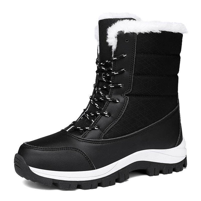Velvet Warm Cotton Snow Boots High Cotton-padded Shoes - Magellan Fashion Shop