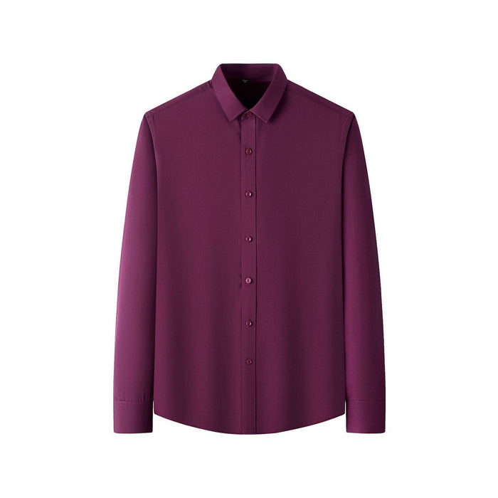Plus Size Full Elastic Force Shirt Men's Long Sleeve - Magellan Fashion Shop