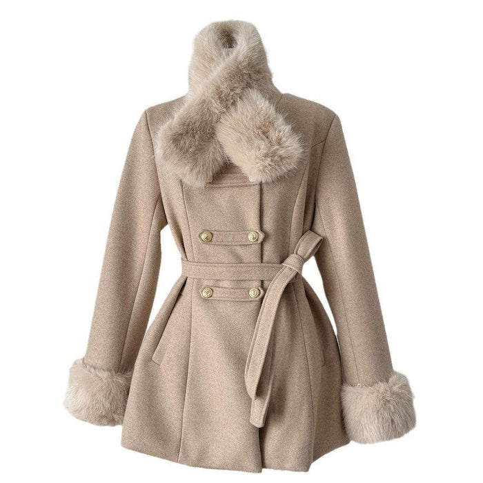 Women's Ring Fashionable Cape Cloak Wool Coat - Magellan Fashion Shop