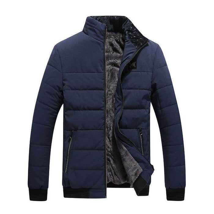 Men's Cotton Clothing Fleece-lined Cotton-padded Jacket - Magellan Fashion Shop